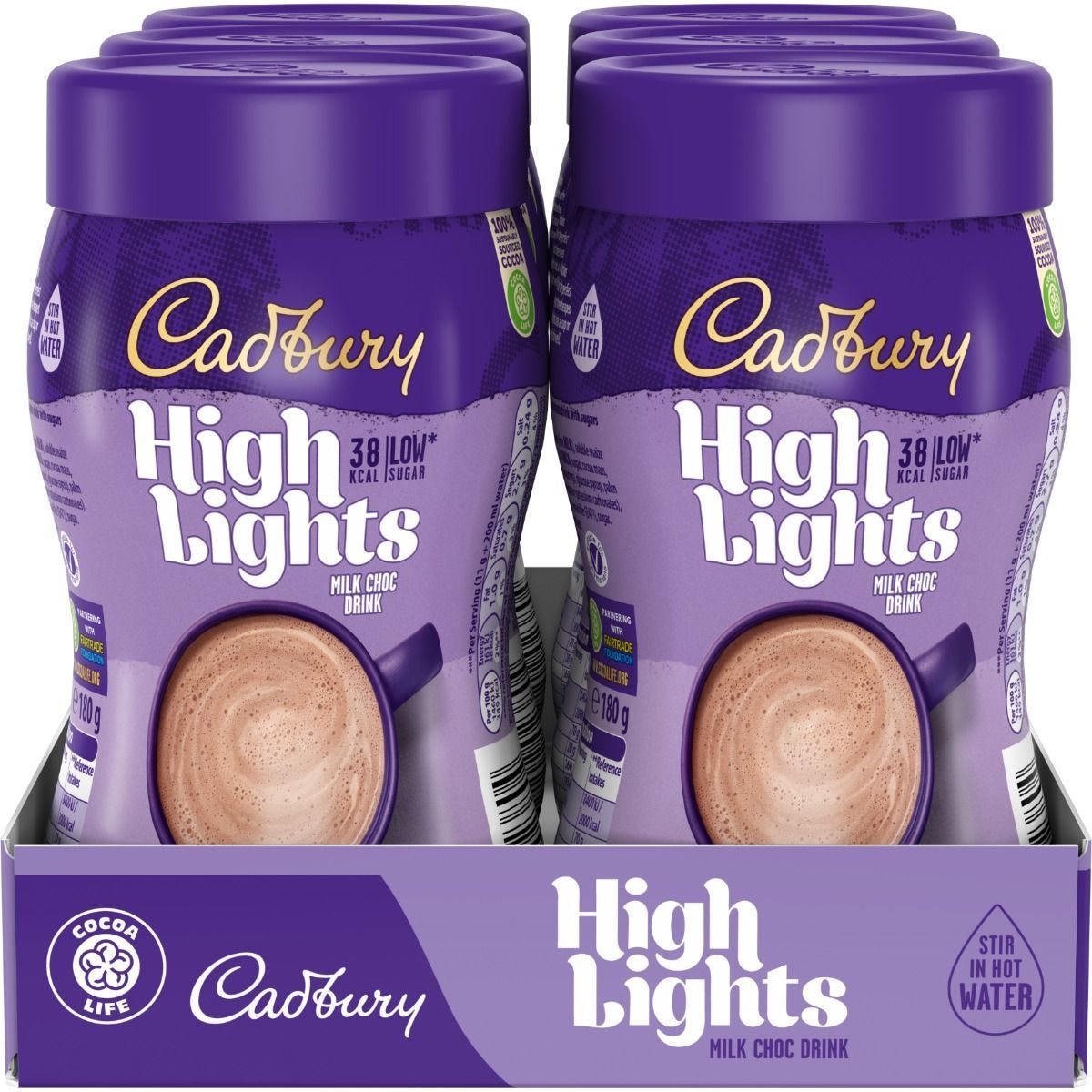 Cadbury Highlights Hot Chocolate 6 x 154g (case) - Out of Date
