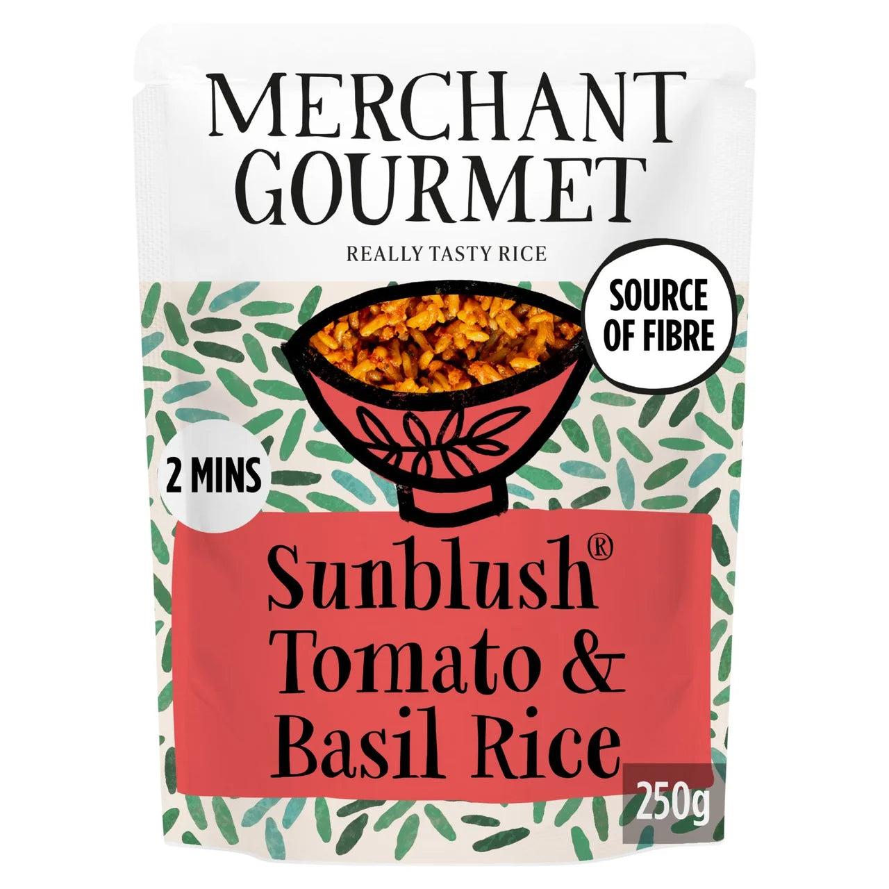 Merchant Gourmet Sunblush Tomato & Basil Rice 250g