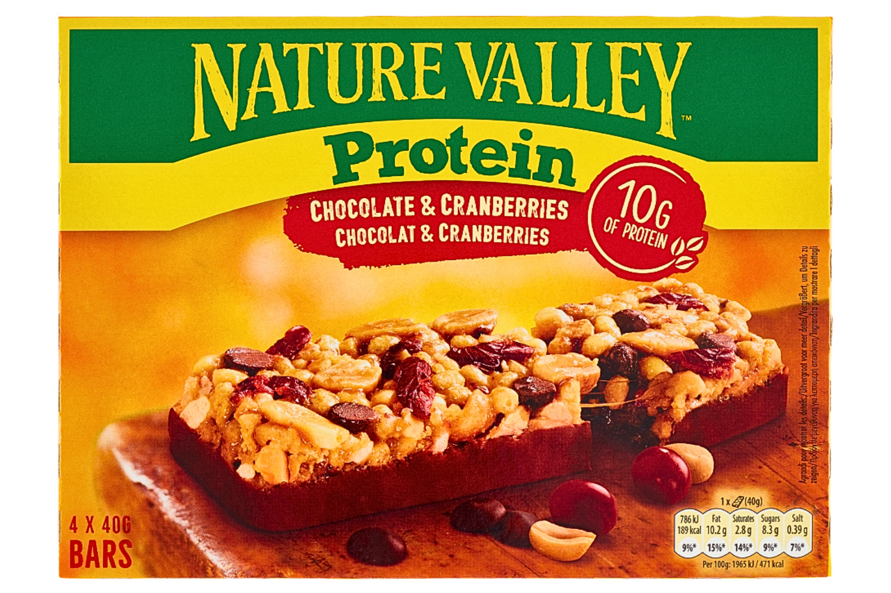 Nature Valley Protein Chocolate & Cranberry 10 x 4 x 40g (case) - Out of Date