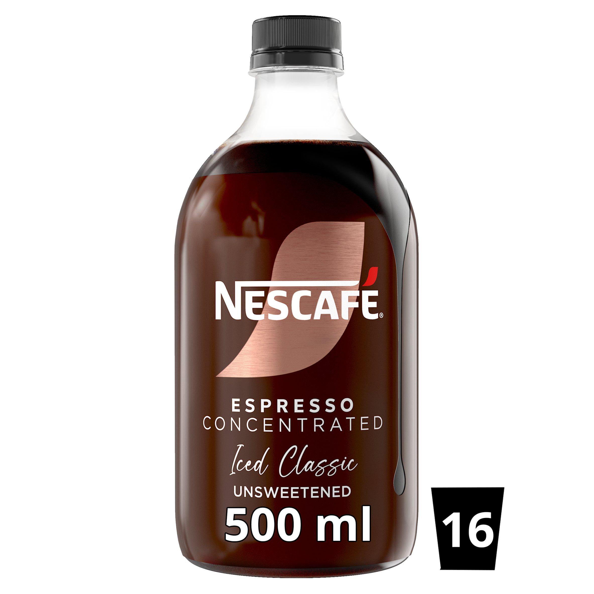Nescafe Iced Coffee Espresso Concentrated Unsweetened 500ml - Out of Date