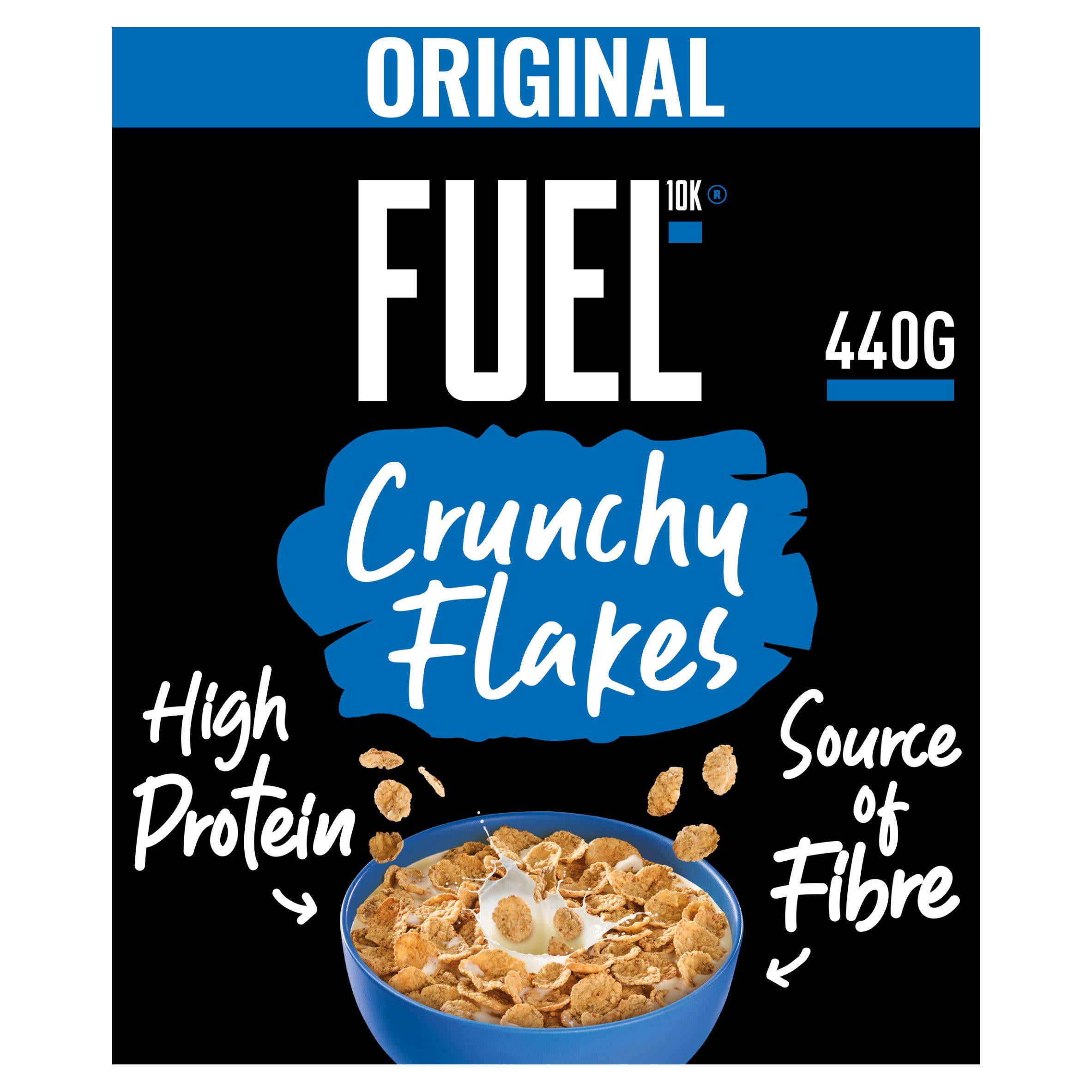 Fuel10k Crunchy Original Protein Flakes 440g - Out of Date