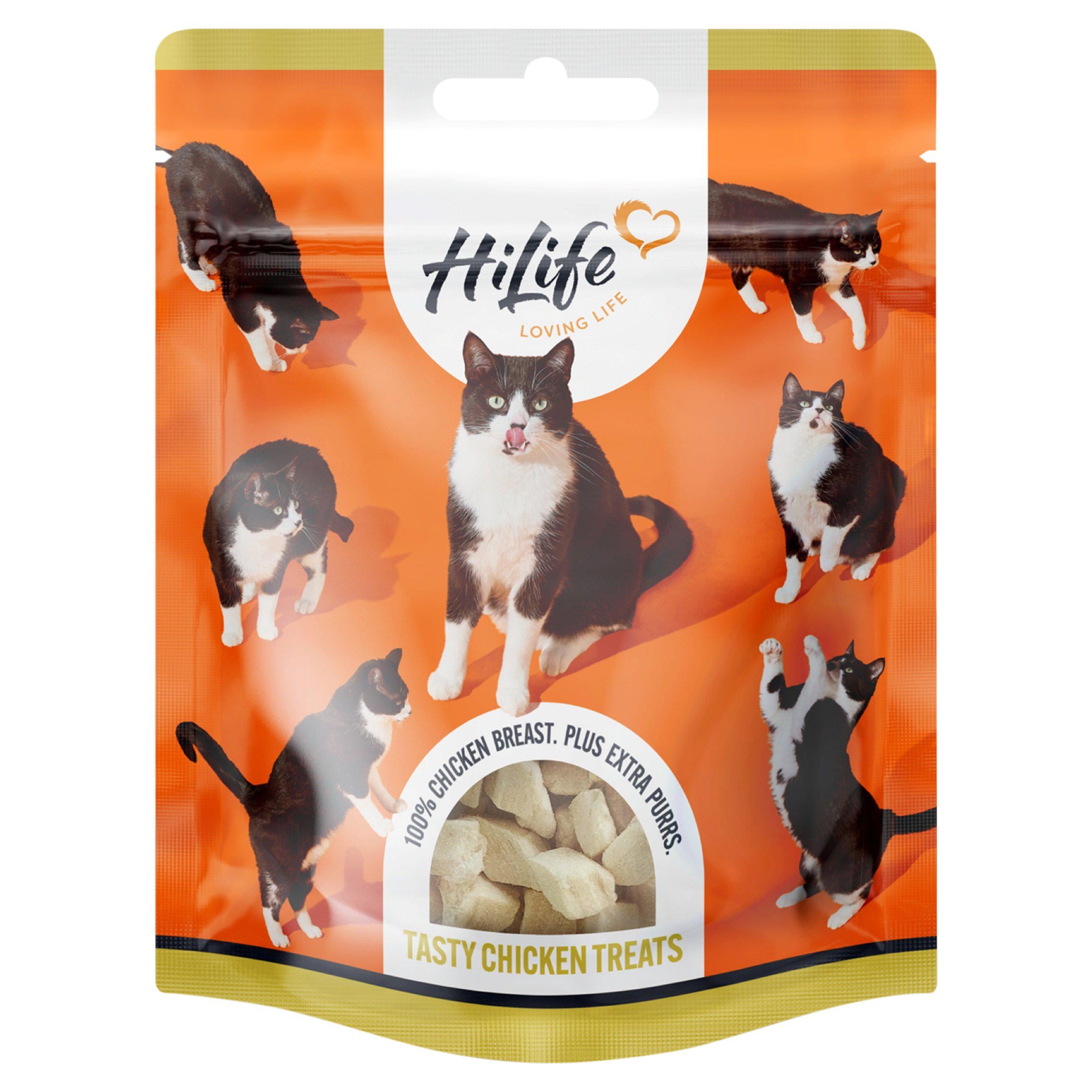 HiLife 100% Natural Chicken Breast Cat Treats 10g - Out of Date