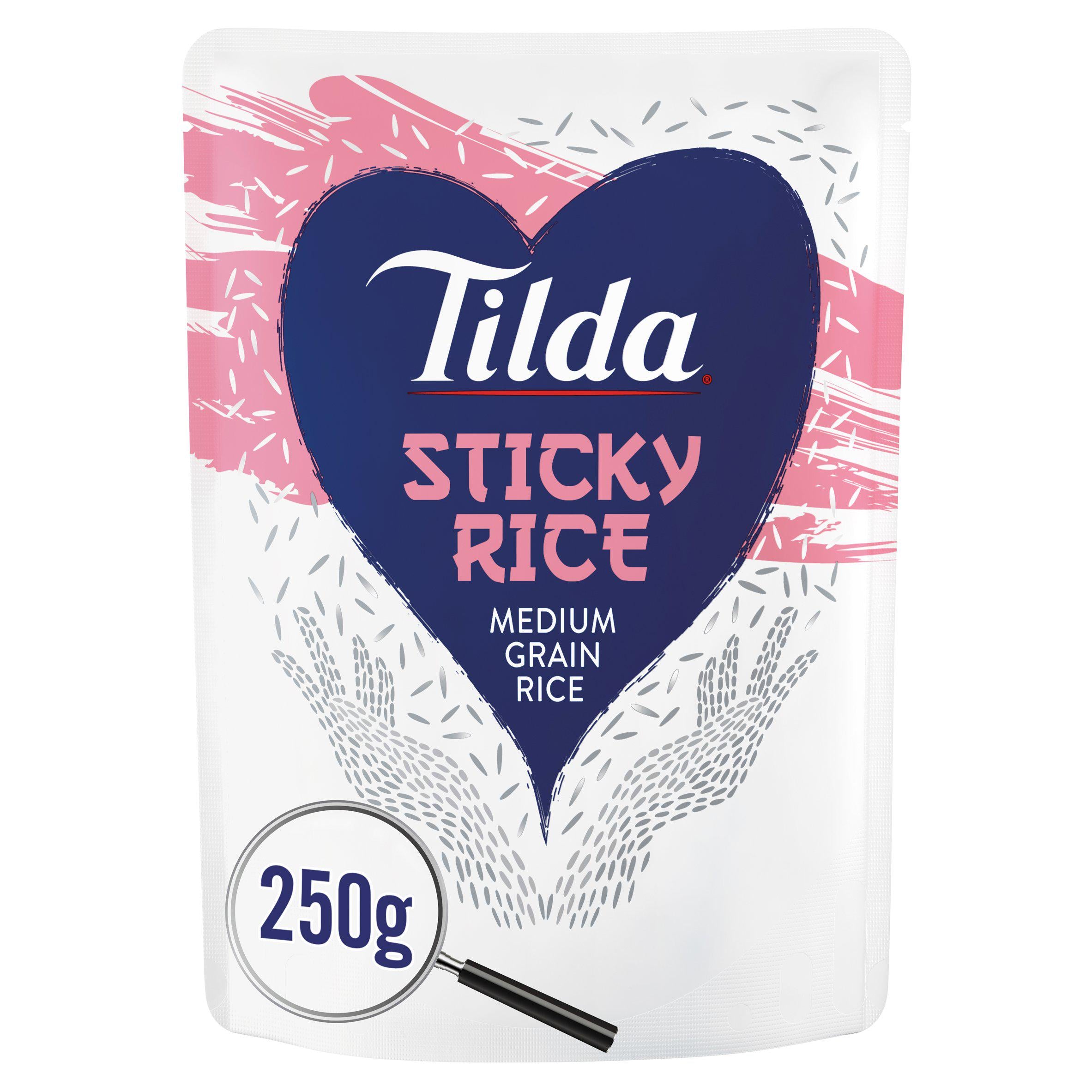 Tilda Microwave Rice Classics Sticky 6 x 250g (case)
