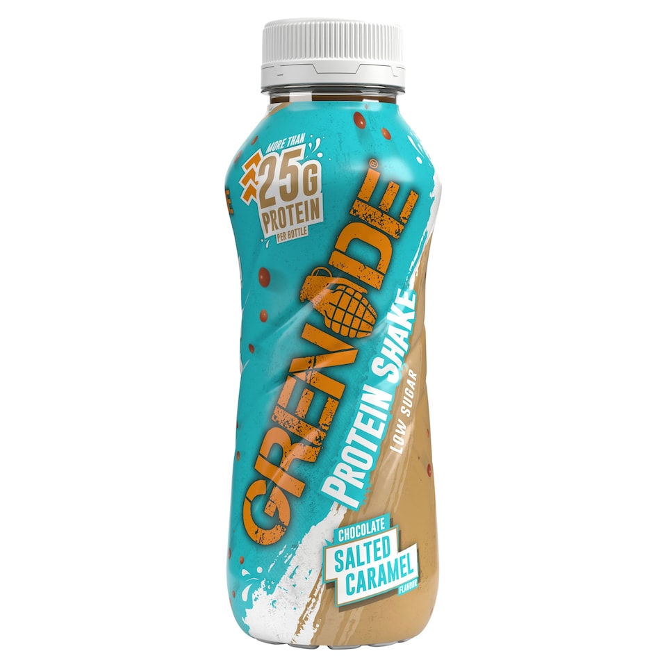 Grenade Salted Caramel Low Sugar Protein Shake 8 x 330ml - Short Dated