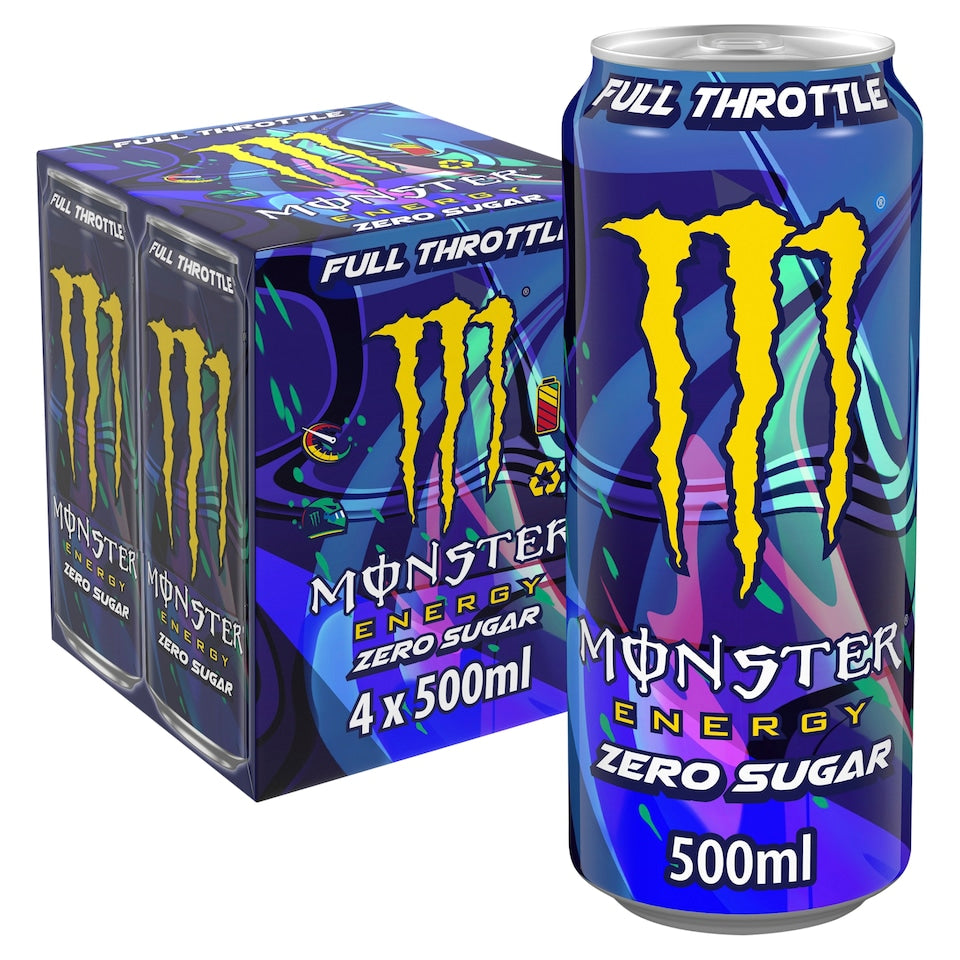 Monster Energy Full Throttle Zero Sugar 4 x 500ml
