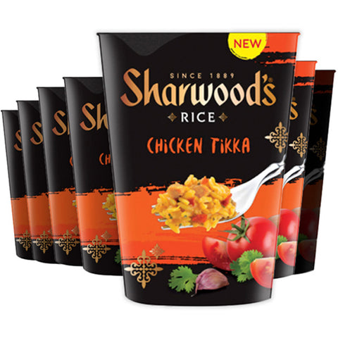 Sharwoods Chicken Tikka Rice Pot 6 x 70g (Pack)