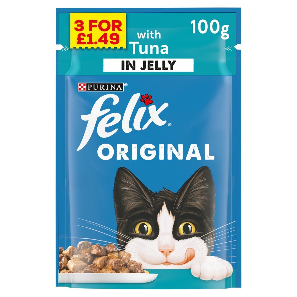 Felix Original Tuna in Jelly 20 x 100g - Out of Date