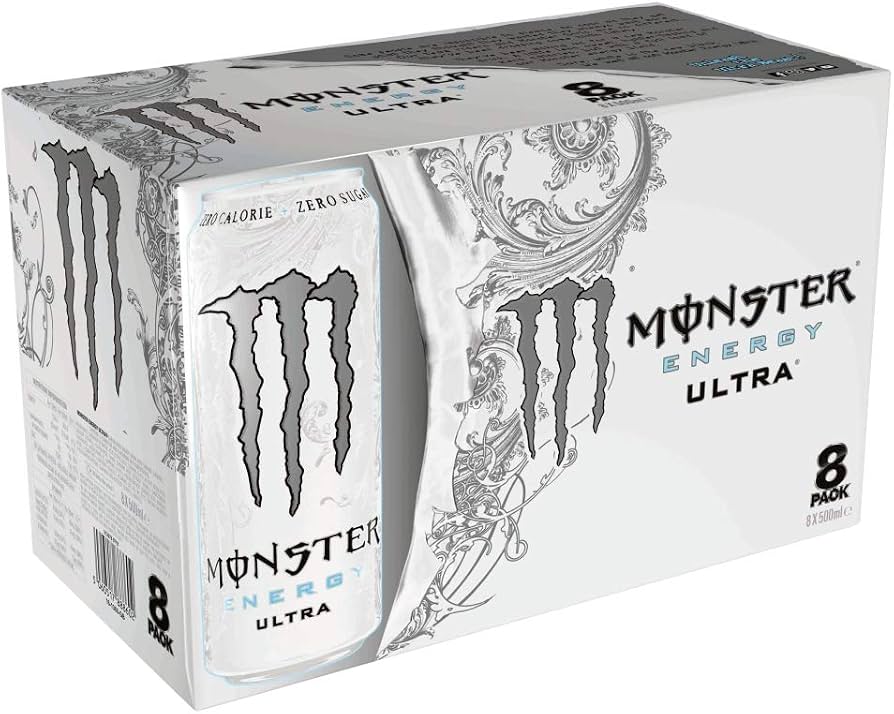 Monster Ultra White Energy Drink 8 x 500ml