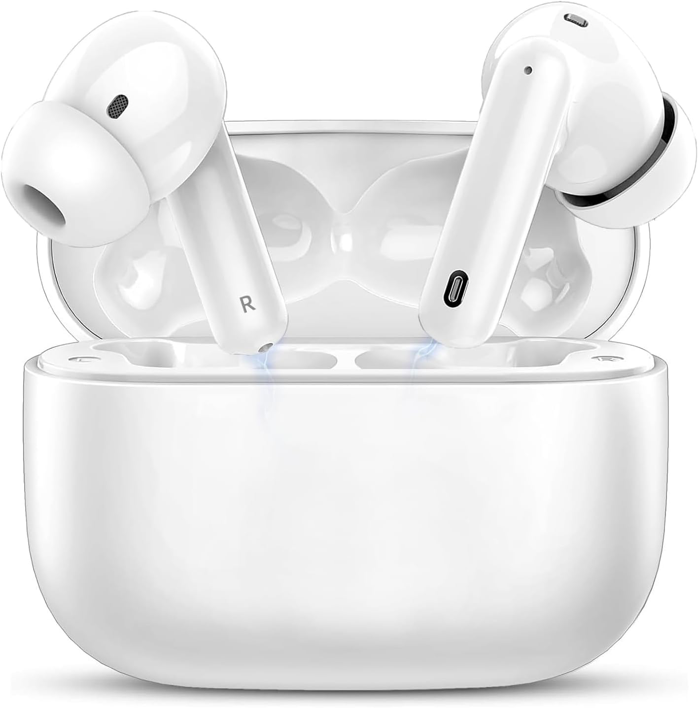 Wireless Earbuds & Charging Case (with Silicone)