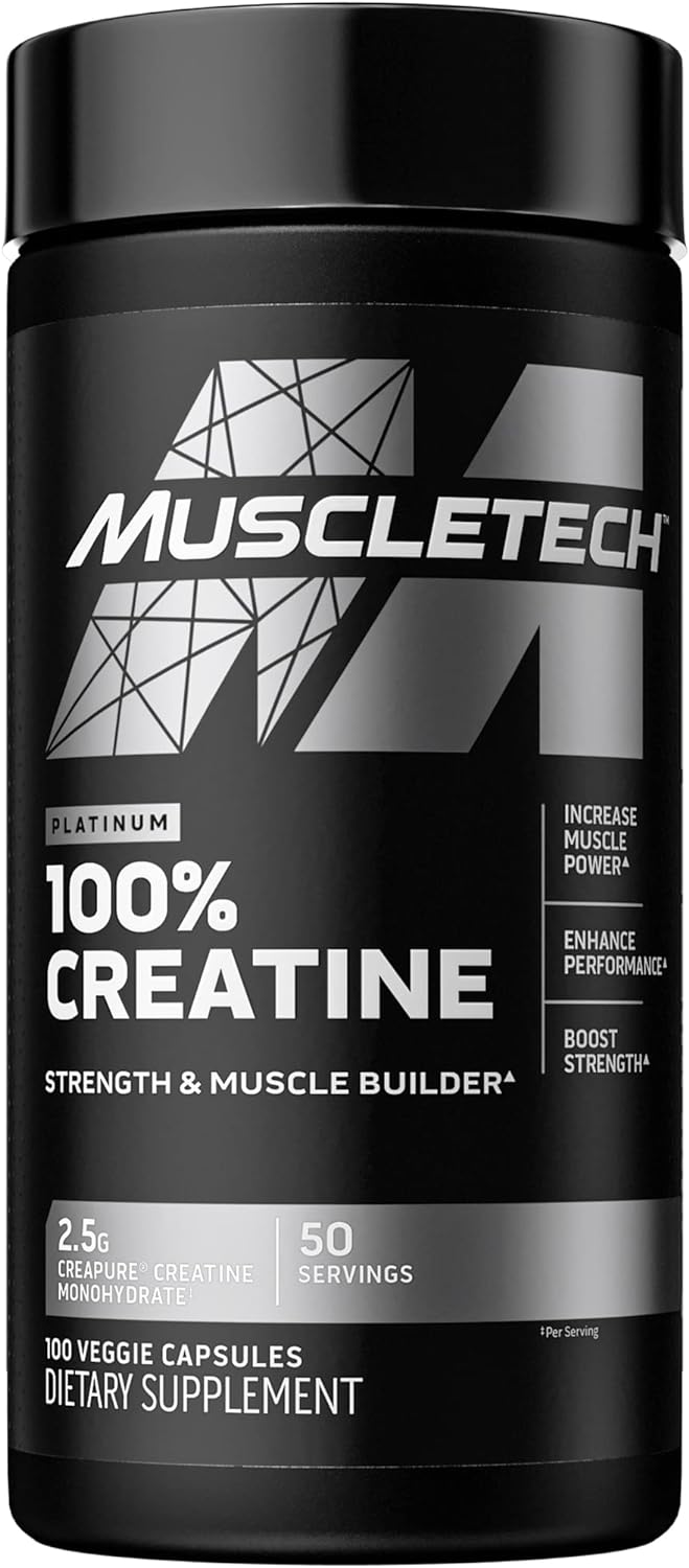MuscleTech Platinum 100% Creatine 100 Caps - Short Dated