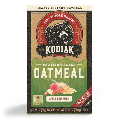 Kodiak Protein Packed Oatmeal Apple Cinnamon 300g - Out of Date