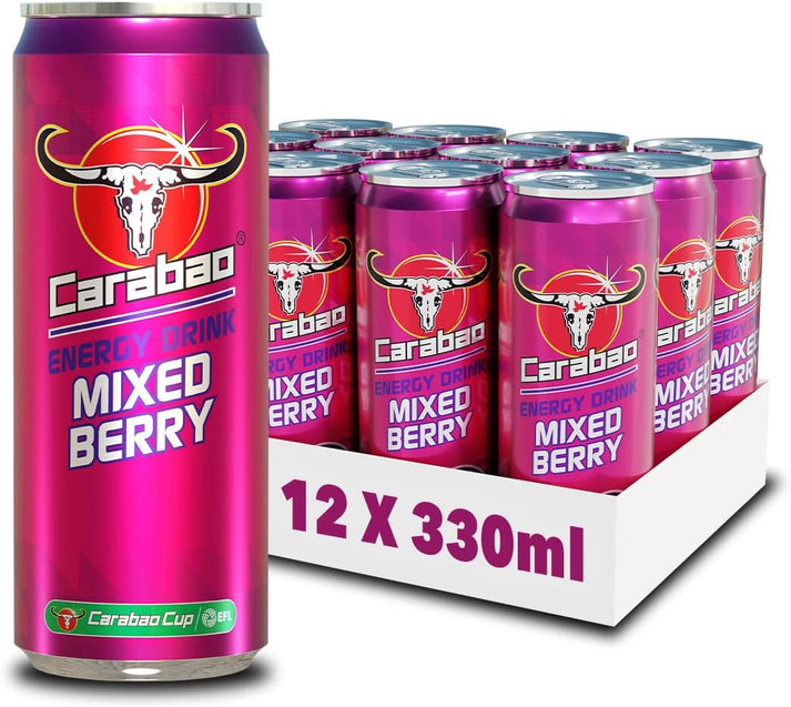 Carabao Mixed Berry Energy Drink 12 x 330ml