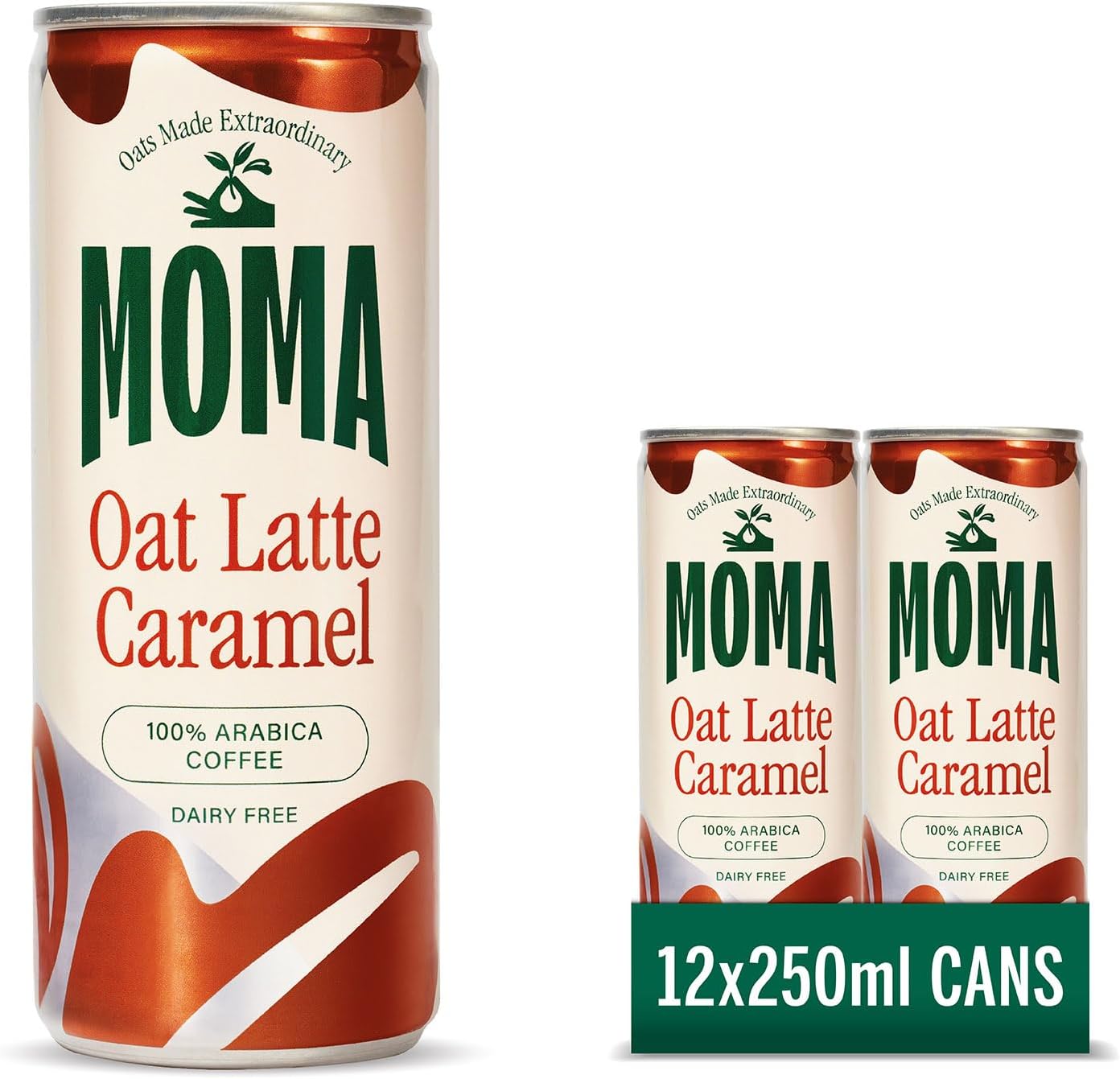 Moma Oat Latte Caramel 12 x 250ml - Out of Date
