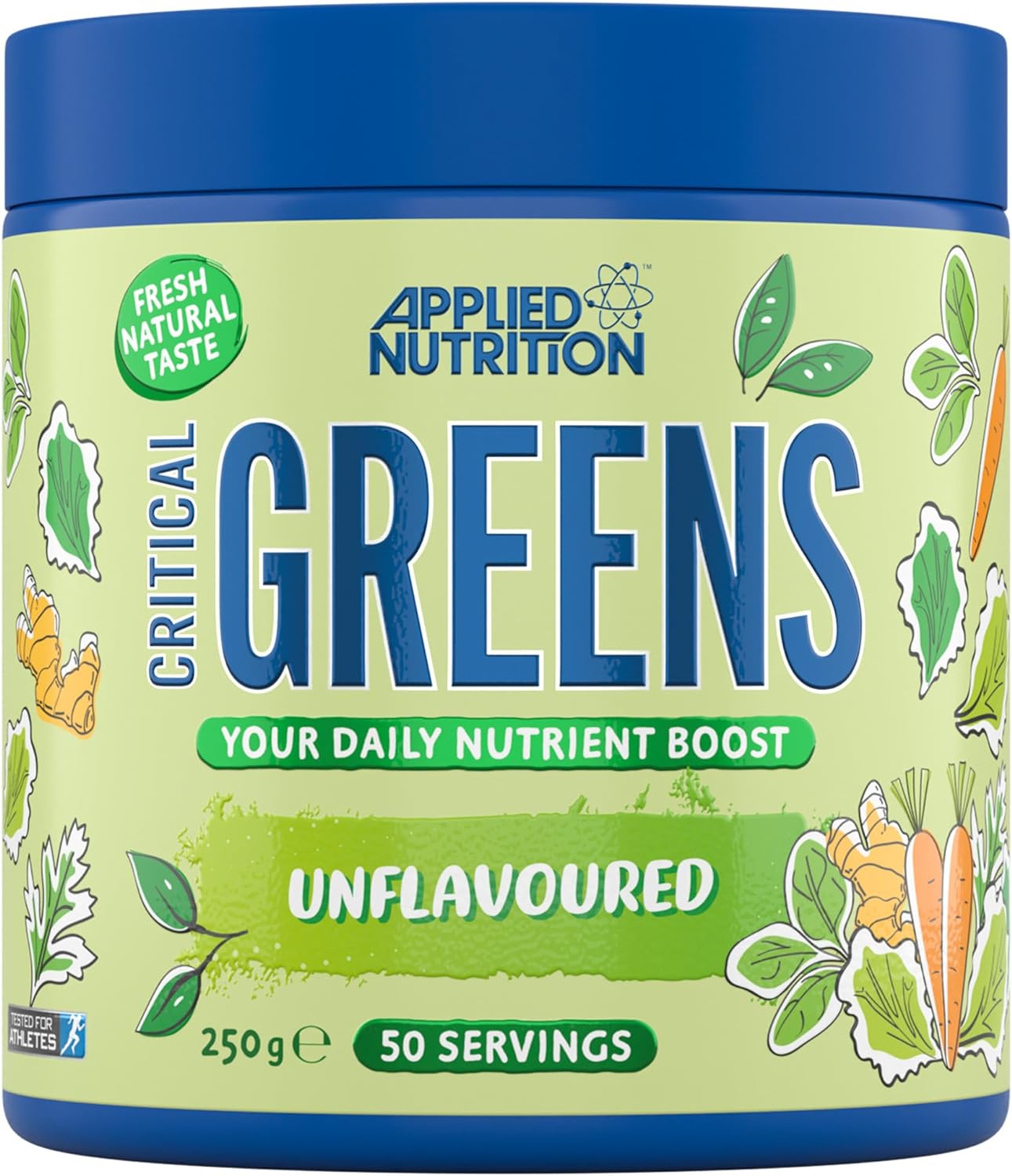 Applied Nutrition Unflavoured Critical Greens 250g - Damaged