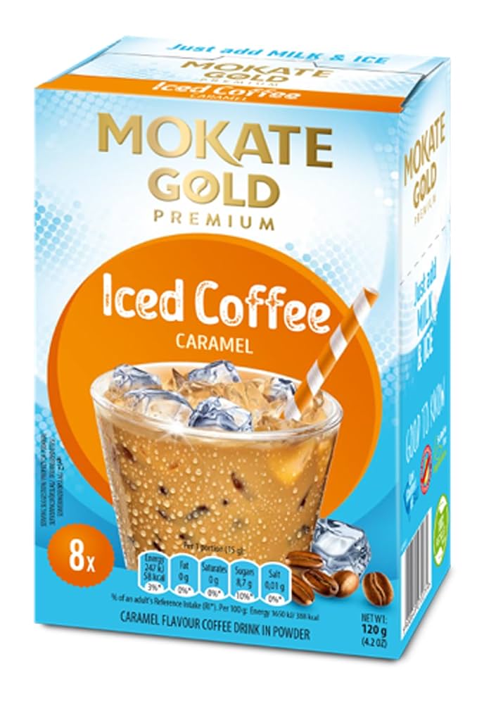 Mokate Gold Caramel Iced Coffee 8 x 15g - Out of Date