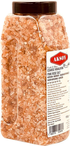 Aksoy Coarse Himalayan Pink Salt 1150g - Damaged Lid