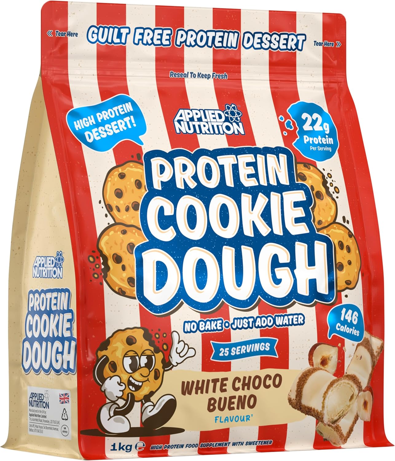 Applied Nutrition Protein Cookie Dough 1kg + Free Gifts