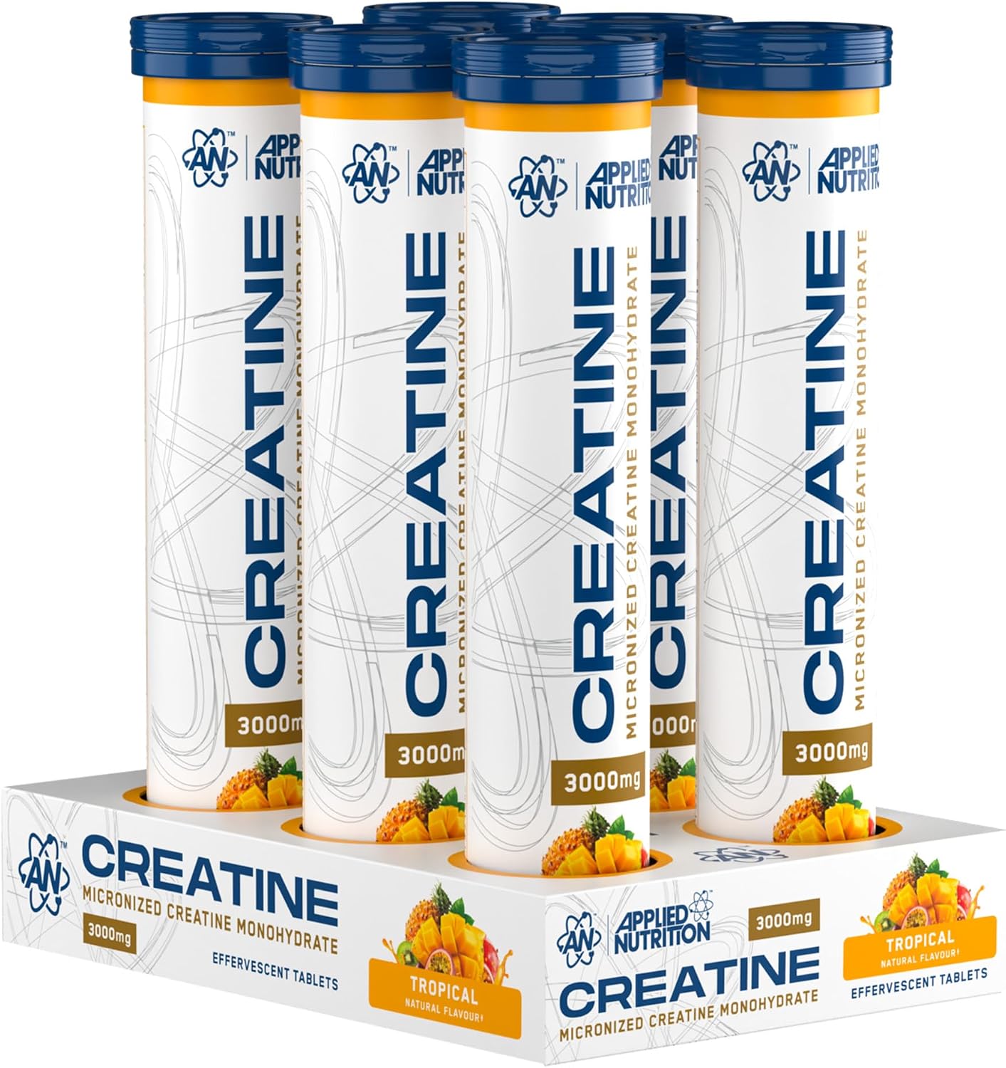 Applied Nutrition Creatine Effervescent Tropical Tablets 6 x 12 Tabs