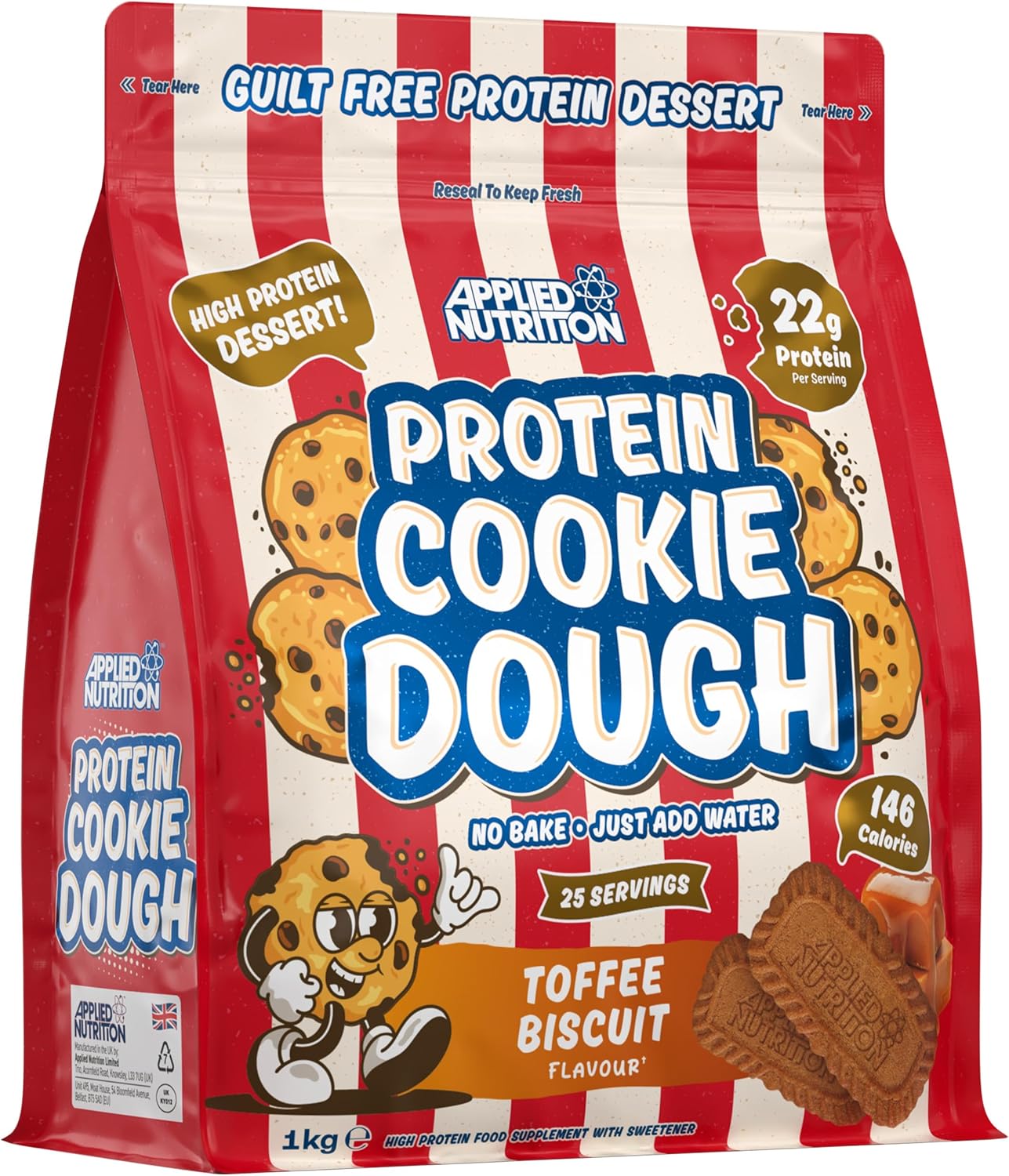Applied Nutrition Protein Cookie Dough 1kg + Free Gifts