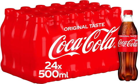 Coca Cola Coke Bottle 24 x 500ml - Out of Date
