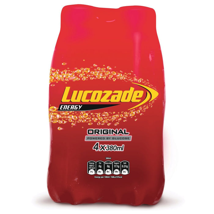 Lucozade Energy Original 4 x 380ml - Out of Date