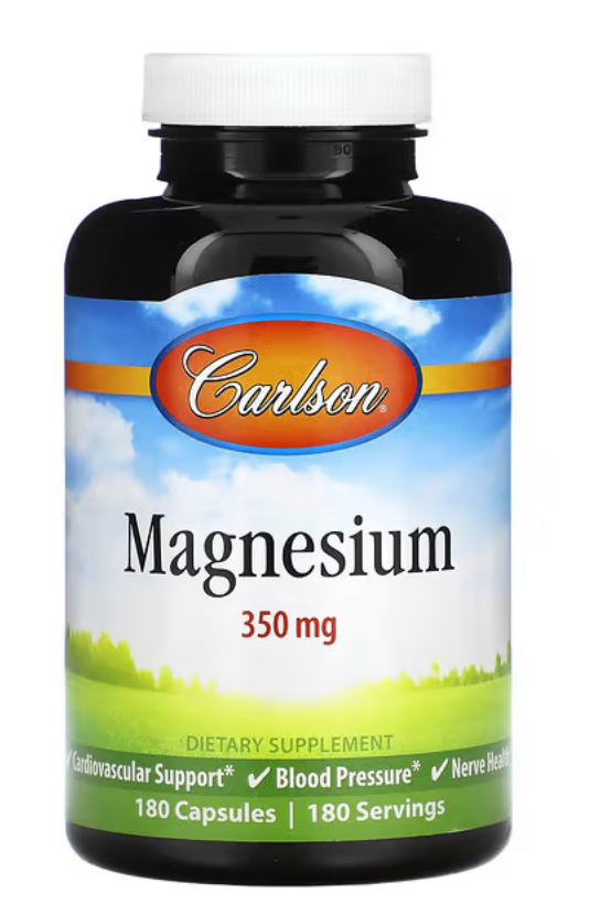 Carlson Labs Magnesium 350mg 180 Tabs