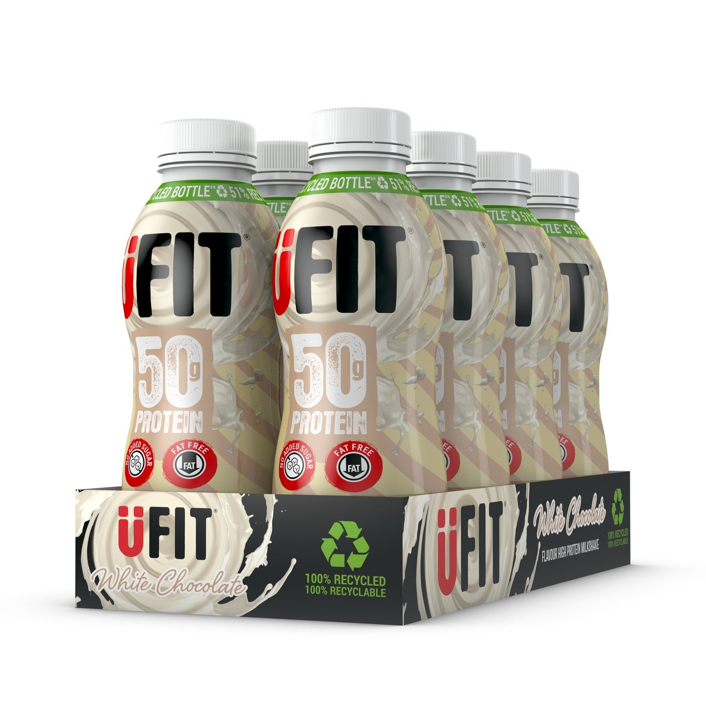 UFIT 50g Protein Shake Drink 8 x 500ml