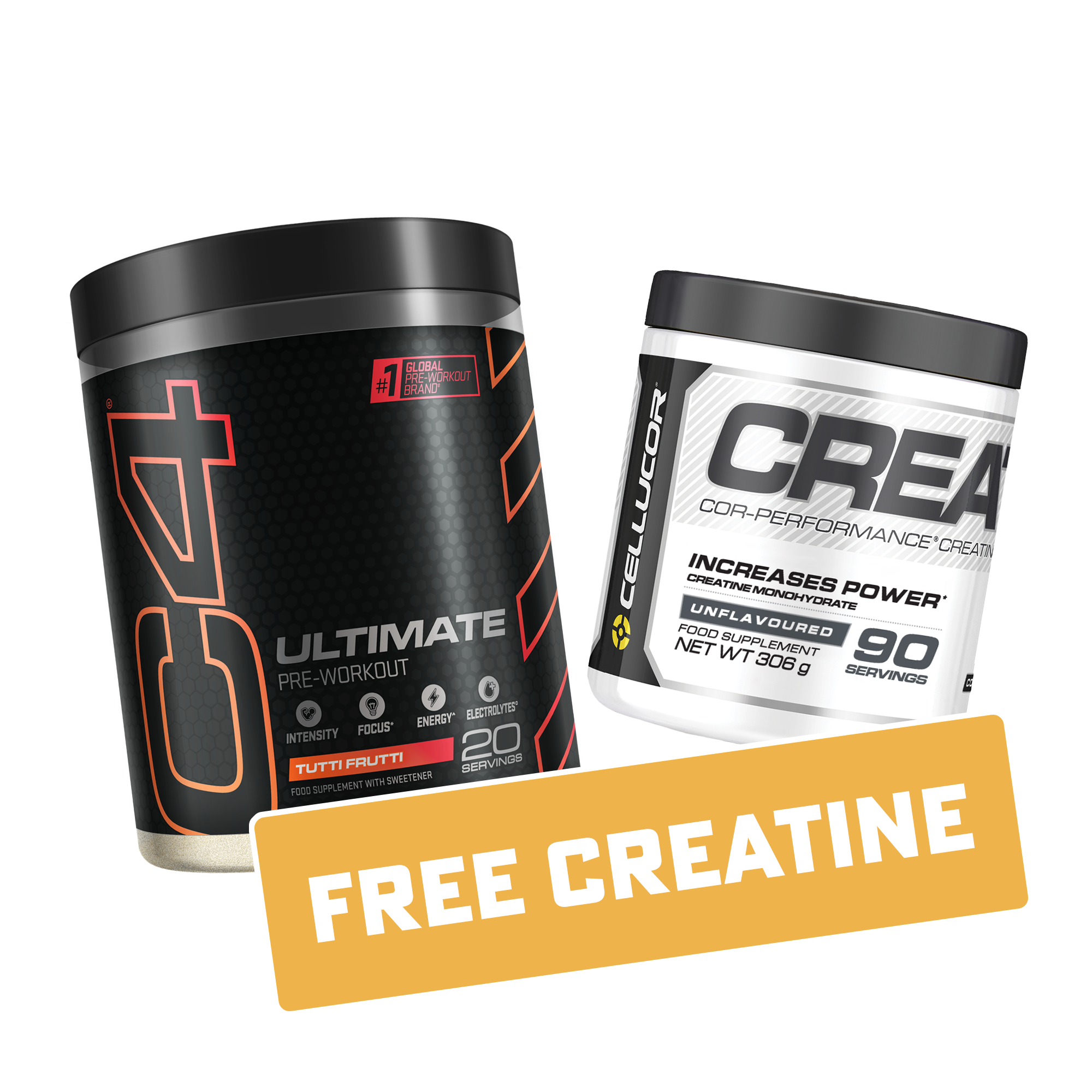 Cellucor C4 Ultimate Pre Workout (New Version) 496g + Free Cellucor Creatine 306g