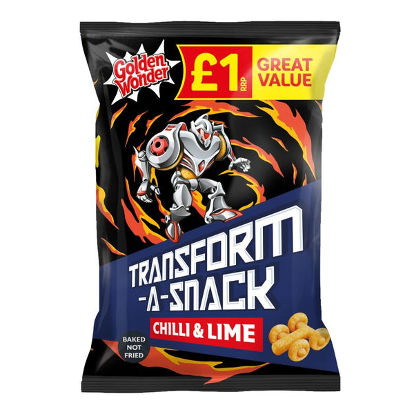 Golden Wonder Transform A Snack Fiery Chilli & Lime 18 x 56g (box) - Out of Date