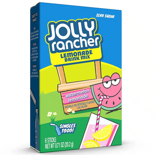 Jolly Rancher Sugar Free Watermelon Lemonade 6 x 3.3g - Out of Date