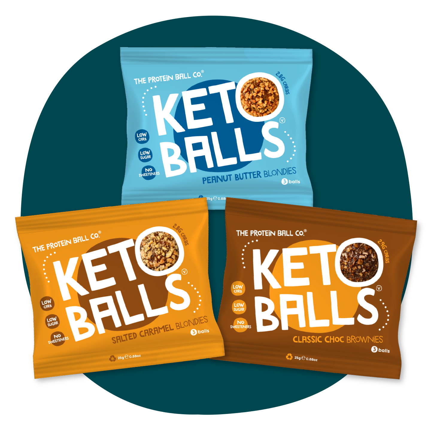 The Protein Ball Co Keto Ball Snack 20 x 25g