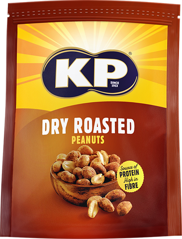 KP Nuts Dry Roasted Peanuts 375g - Short Dated