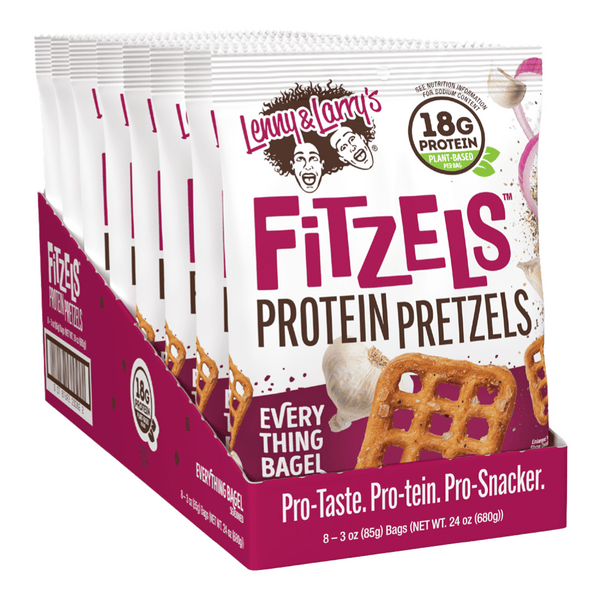 Lenny & Larry's Everything Bagel Fitzels 8 x 85g - Short Dated