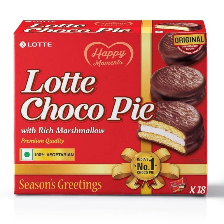 Lotte Choco Pie (Chocolate Tea Cake w/Marshmallow) 18 x 23g - Out of Date