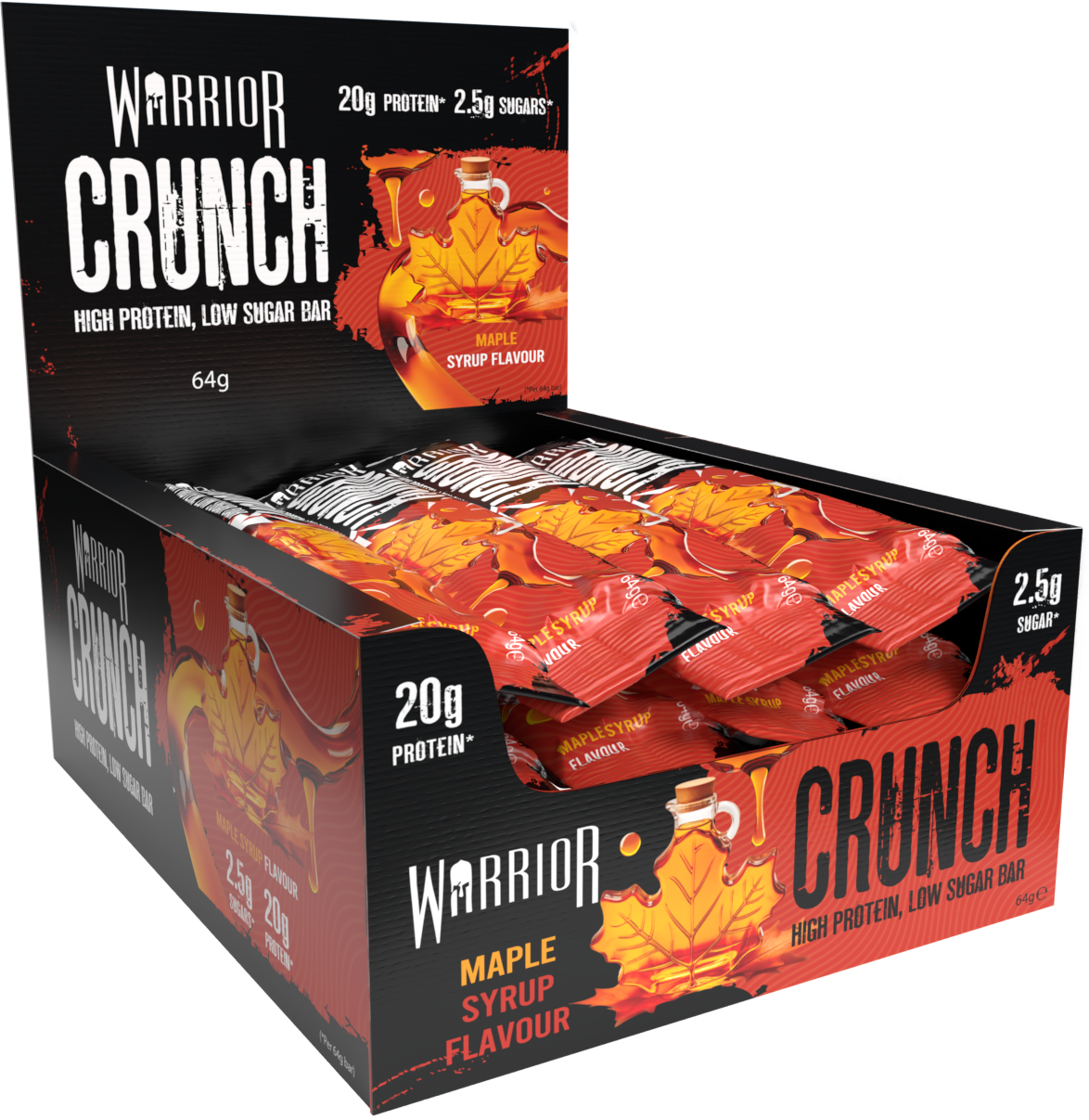 Warrior Crunch Bars 12 x 64g - Out of Date