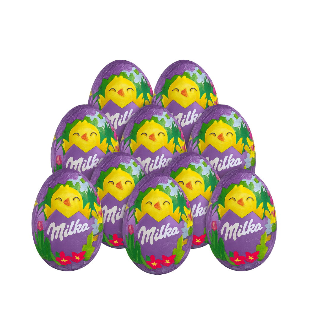 Milka Egg’cellent Alpine Milk Chocolate Eggs 40 x 31g - Out of Date