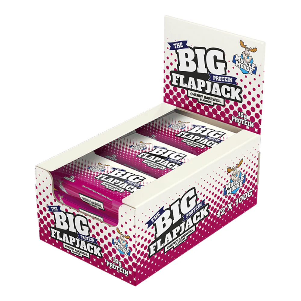 Muscle Moose Big Protein Flapjack 12 x 100g - Short Dated