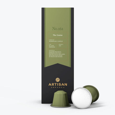 Artisan Coffee Co	No. 161 The genius 10 Pods - Out of Date