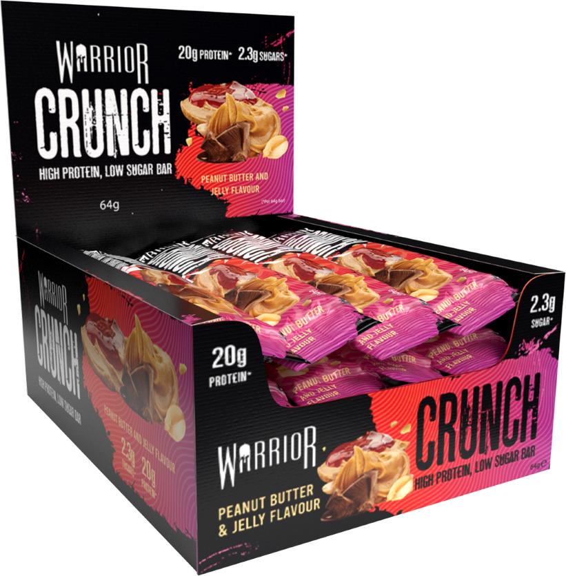 Warrior Crunch Bars 12 x 64g - Out of Date