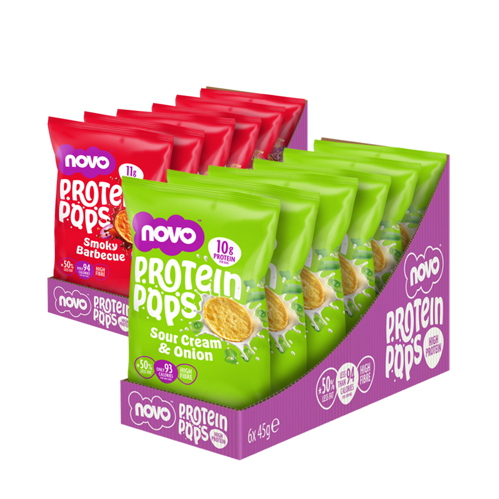 Novo Nutrition Novo Protein Pops 6 x 45g - Out of Date