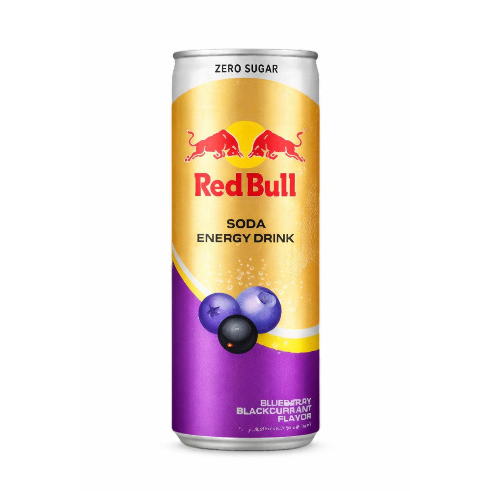 RedBull Soda Drink Blueberry Blackcurrant 6 x 250ml - Out of Date