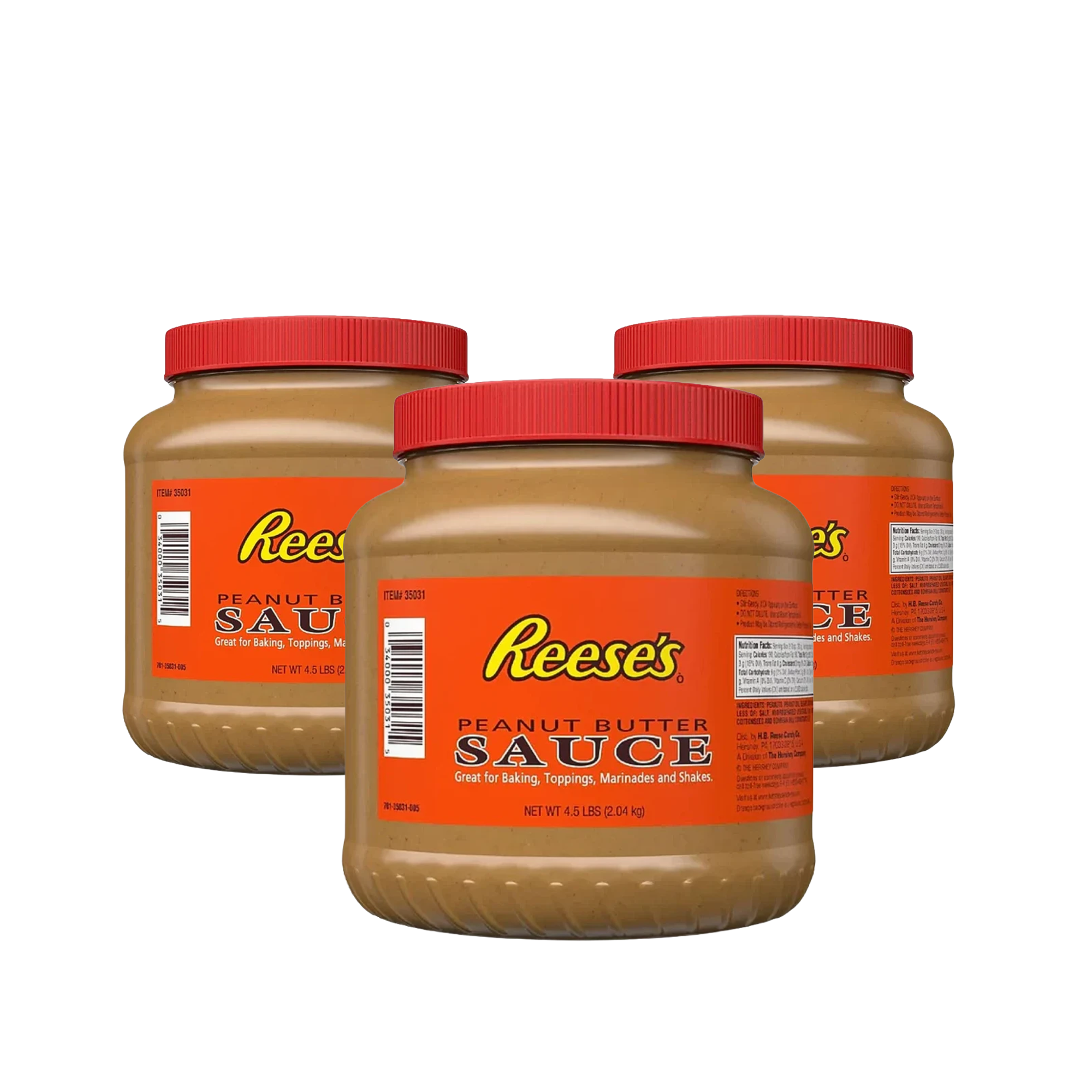 Reeses Peanut Butter Sauce 3 x 2.04kg (Triple Pack) - Out of Date