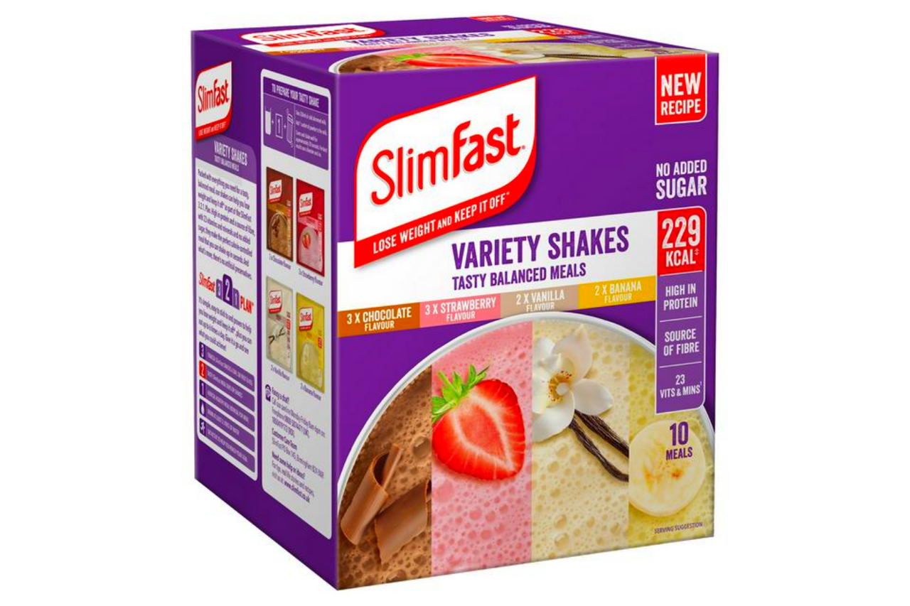 SlimFast SlimFast Variety Shakes Sachet Assorted Box 368g - Out of Date