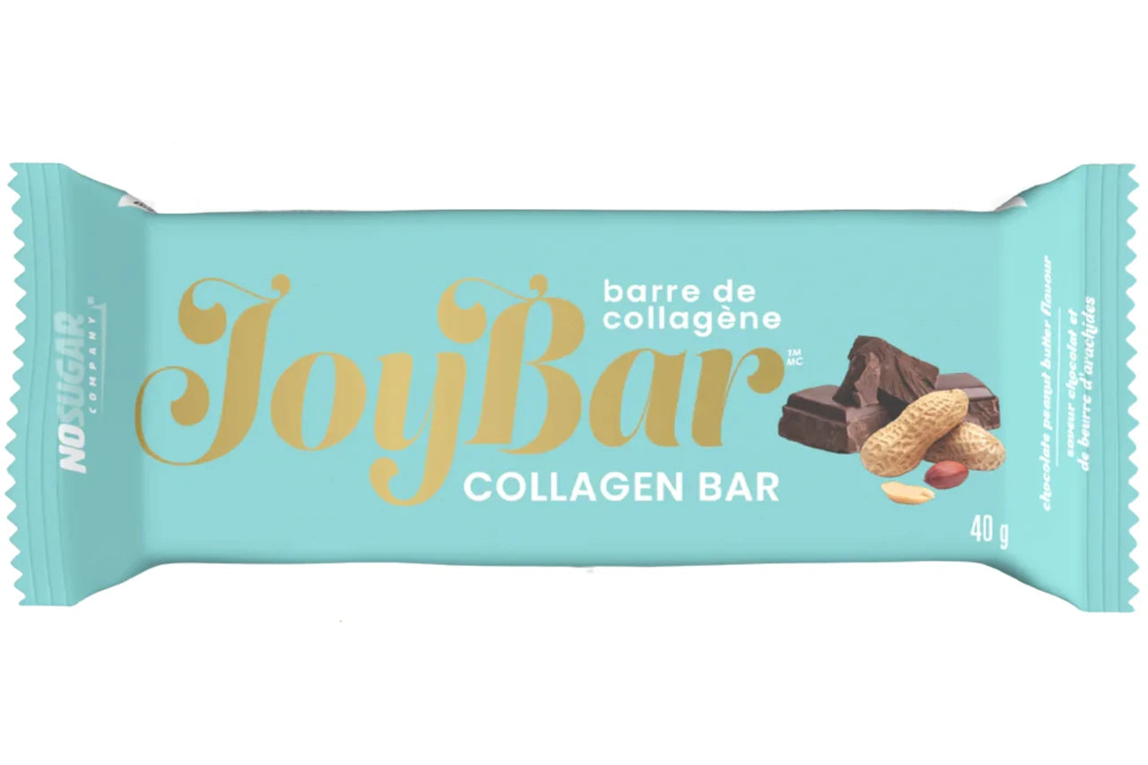 No Sugar Company Joy Bar Chocolate & Peanut Butter Collagen Bar 40g