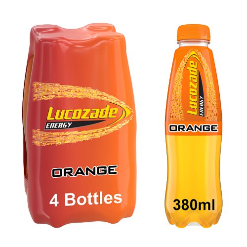 Lucozade Energy Orange 4 x 380ml - Out of Date