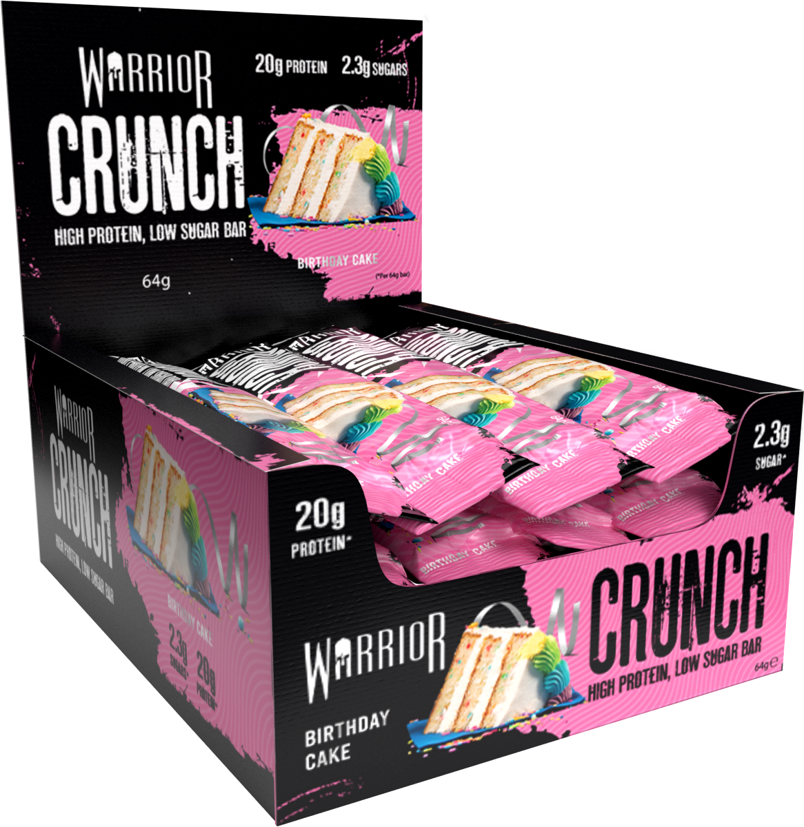 Warrior Crunch Bars 12 x 64g - Out of Date