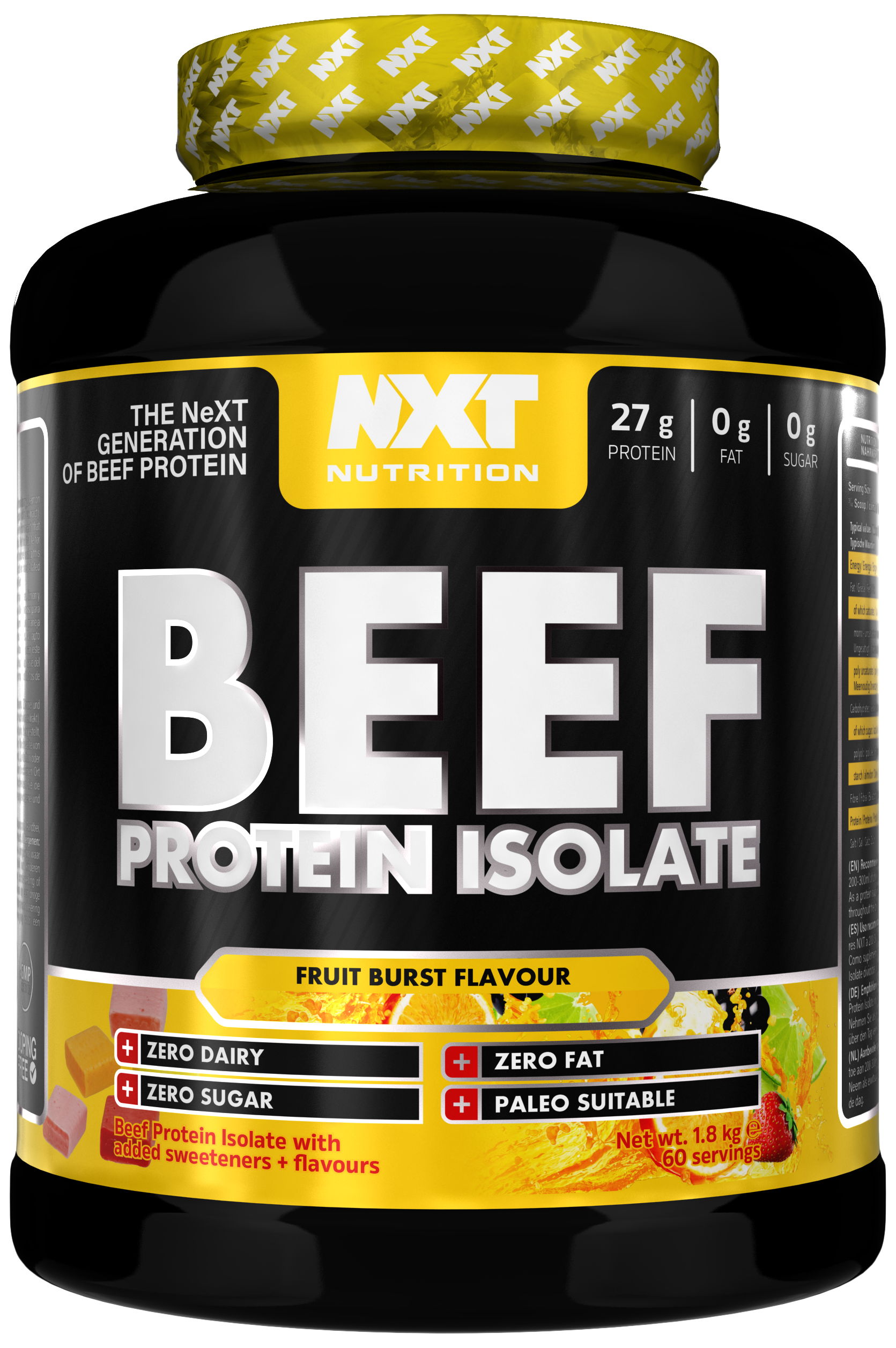 NXT Nutrition Beef Protein Isolate 1.8kg