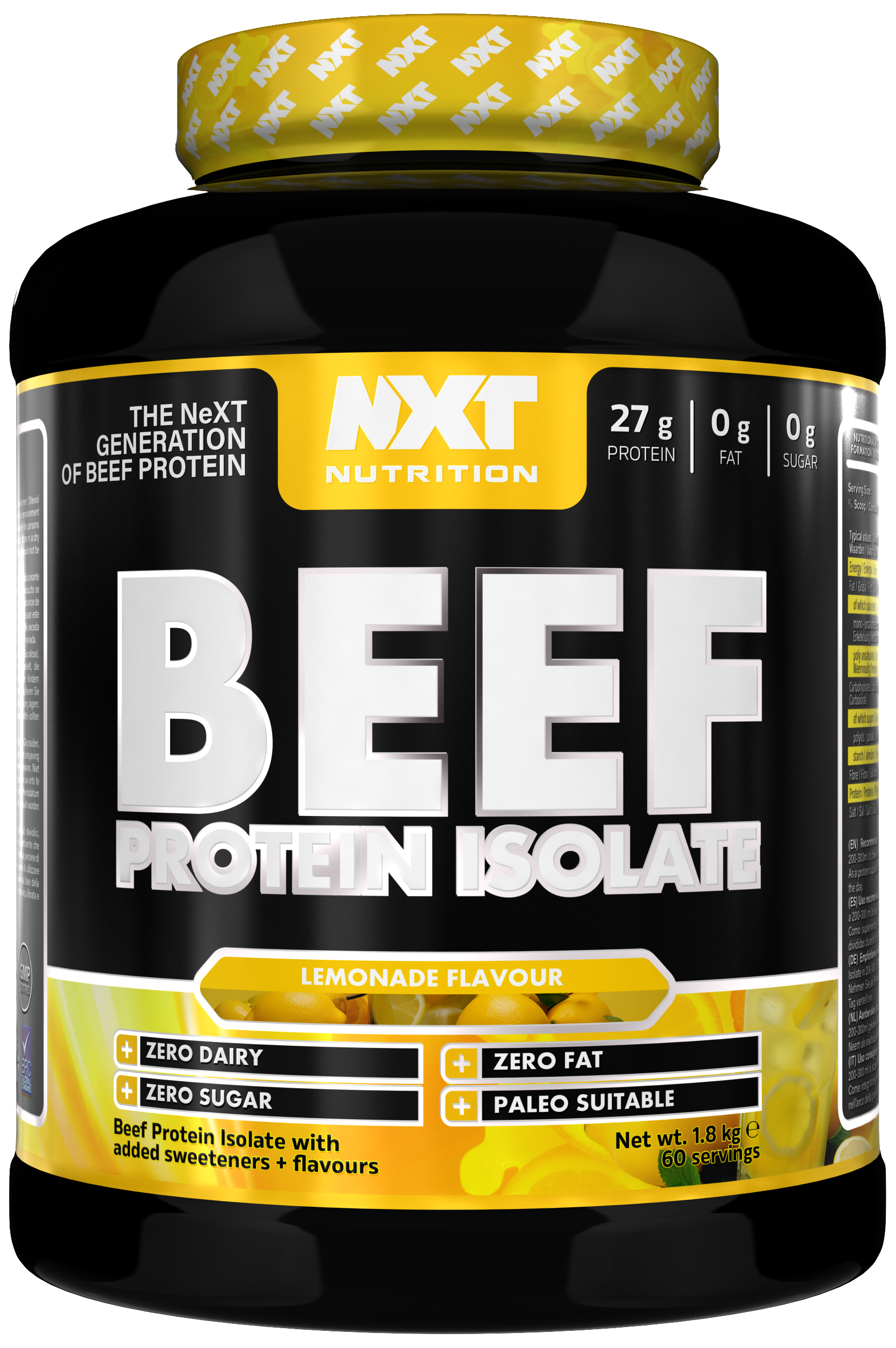 NXT Nutrition Beef Protein Isolate 1.8kg