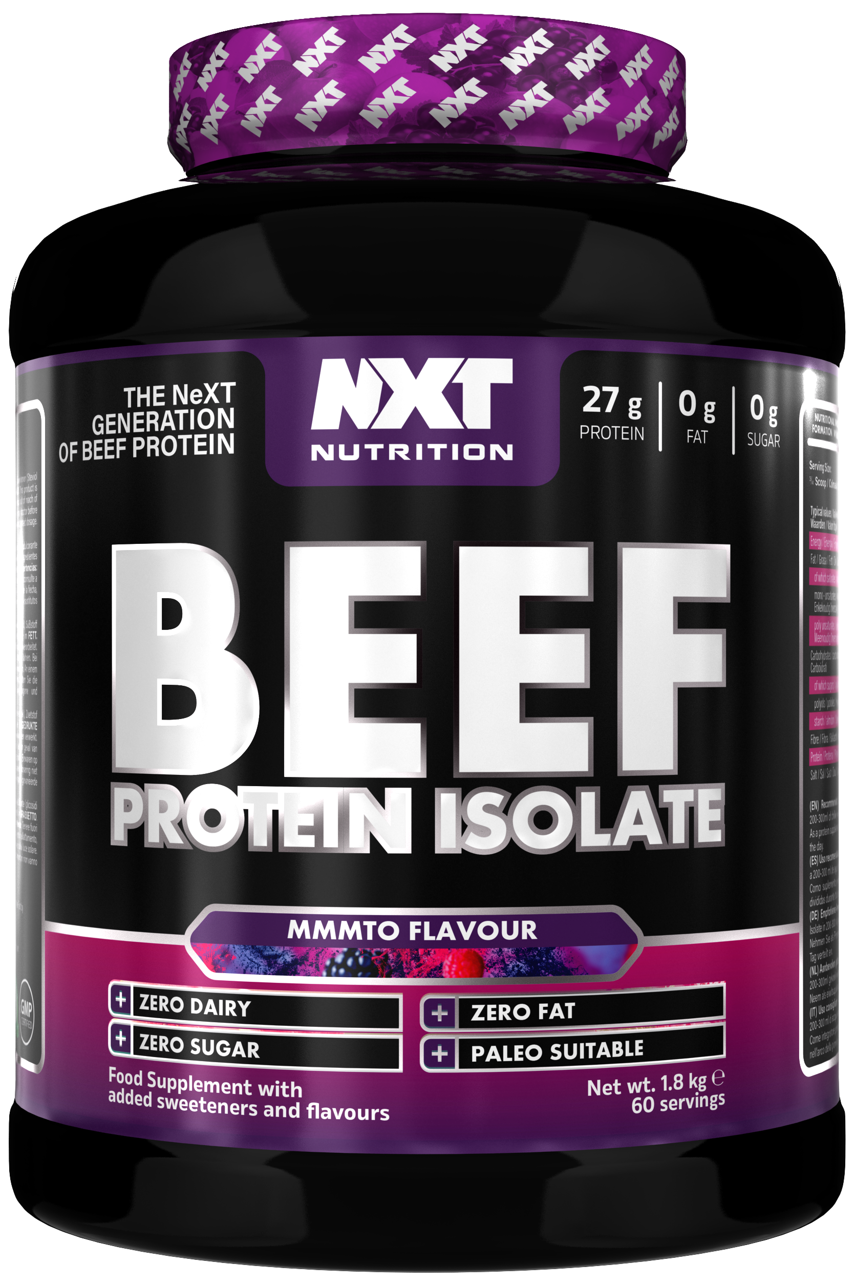 NXT Nutrition Beef Protein Isolate 1.8kg