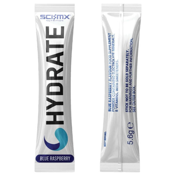 Sci-Mx Hydration Sticks Tropical & Blue Raspberry Mixed Box 30 x 5.6g